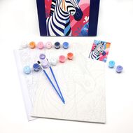 Kookie Paint By Numbers Zebra