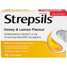 Strepsils Honey Lemon Lozenges 36s