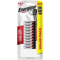 Energizer Max Alkaline Batteries AAA 20 pack