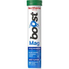 Healtheries Boost Effervescent Magnesium Berry 20s