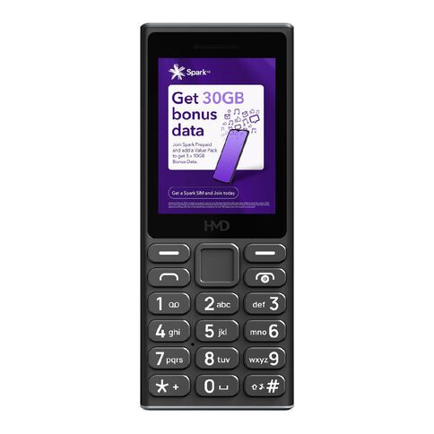 HMD 105 4G Locked with Spark + Skinny SIM Black