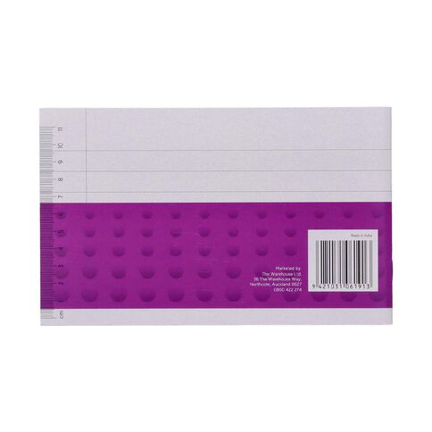 WS Exercise Book 1F2 12mm 24 Leaf Purple Mid