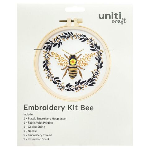 Uniti Embroidery Kit Bee