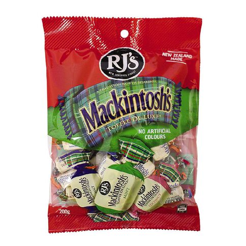 RJ's Mackintosh Toffee Family Pack 200g
