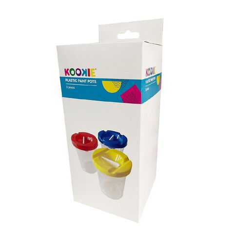 Kookie Plastic Pot Paint Set 3 Piece