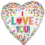 Anagram 45cm Standard HX I Love You Heart Dots