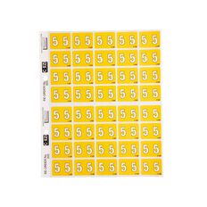 Filecorp Coloured Labels 5 Yellow
