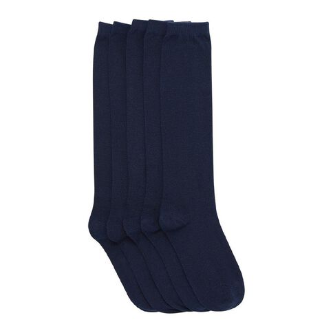 H&H Girls' School Knee High Socks 5 Pack
