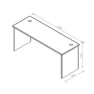 Zealand Desk 1700 x 600 Coastal Elm