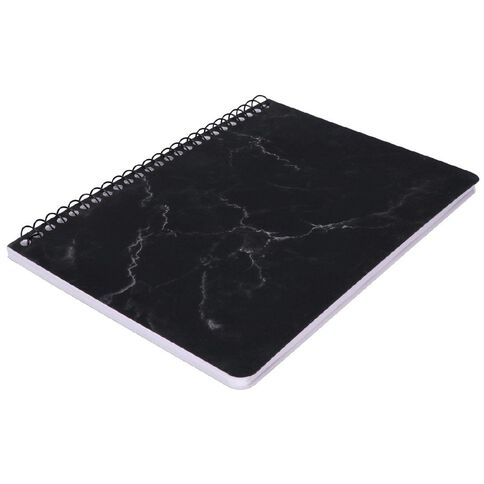 Uniti Stationery Marble Black A5 Notebook