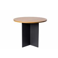 Firstline 900 Round Meeting Table Beech/Ironstone