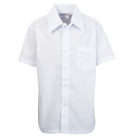 Schooltex Boys' Short Sleeve Shirt with Fused Collar