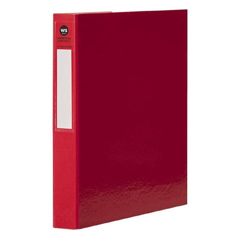 WS Ringbinder 2D 25mm Red Mid A4