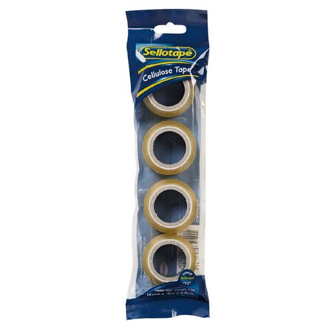 Sellotape Clear 15mm x 10m 4 Pack