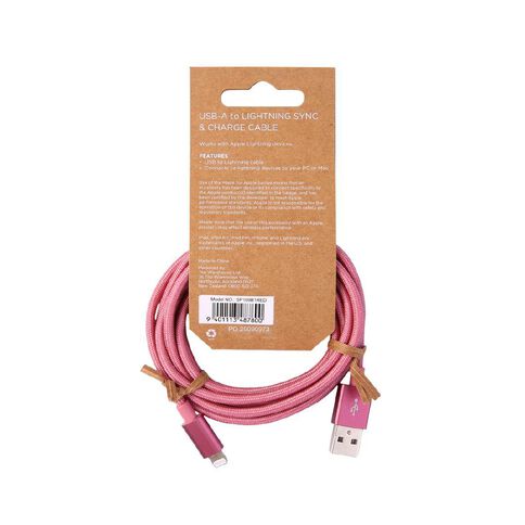 Lifestyles USB A To Lightning Cable 2m