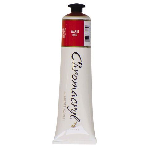 Chromacryl Acrylic Paint Warm Red 75ml