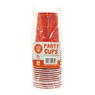Hoorah Plastic Party Cup 473ml Red 20 Pack