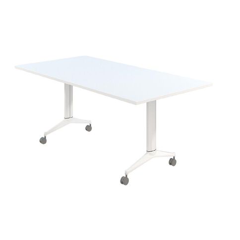 Accent Quick Ship Flip Table White/Snow 1500 x 750