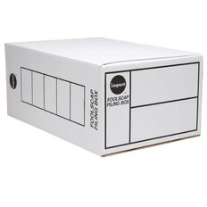 Impact Storage Box Foolscap Double Depth White