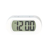 Living & Co Oval Alarm Clock White