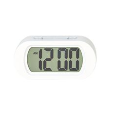 Living & Co Oval Alarm Clock White
