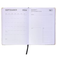 Desk Tribe Cotton Bamboo Daily Diary 2024 A5