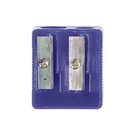 WS Pencil Sharpener 2 Hole Plastic Assorted