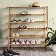 Living & Co Bamboo Stackable Shoe Rack 3 Tier