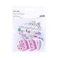 Uniti Life Style Cardstock Die Cut Shapes