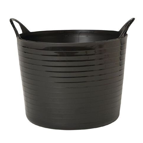 Living & Co Round Flexi Tub Black 42L