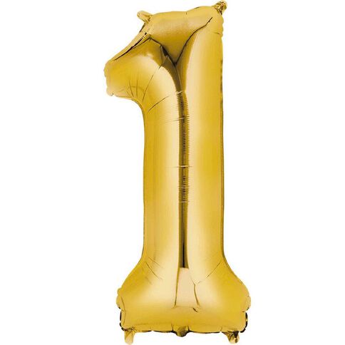 Anagram #1 Foil Balloon Supershape 36in Gold