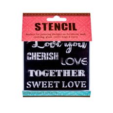 Stencil Sweet Love 4 X 4 In 1pc