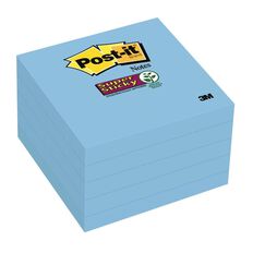 Post-It Super Sticky 76mm x 76mm 5 Pack Electric Blue Mid