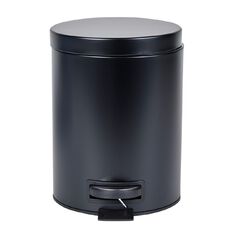 Living & Co Pedal Bin Black 5L