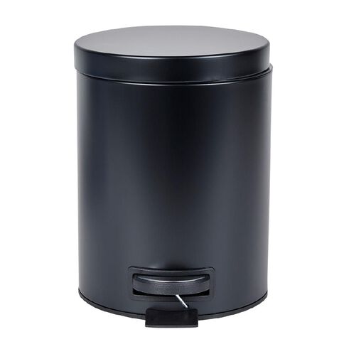Living & Co Pedal Bin Black 5L