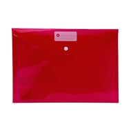 WS Document Envelope Single Dome Red A4