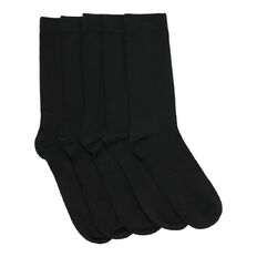 H&H Men's Plain Crew Socks 5 Pack