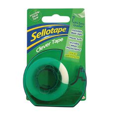 Sellotape Clever Tape 18mm x 25m On Dispenser