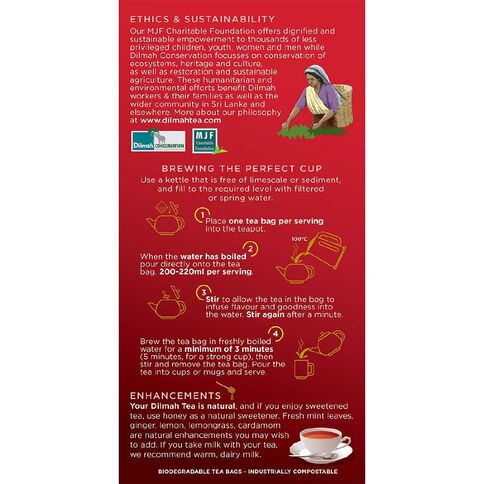 Dilmah English Breakfast 50 Tagless Tea bags
