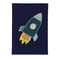Kookie Space Rocket Notebook Blue A5