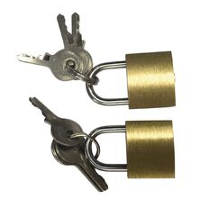 Samson Brass Padlock 30mm 2 Pack