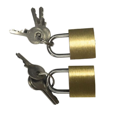 Samson Brass Padlock 30mm 2 Pack