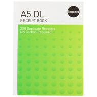 WS Duplicate Receipt Book A5 200 Receipts Green