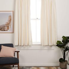 Living & Co Calico Curtain Natural 230-330cm Wide/220cm Drop