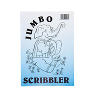Jumbo Scribbler Jotter Pad 120 Leaf White A4