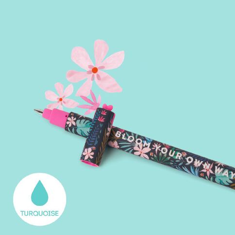 Legami Erasable Pen Flora Turquoise Ink