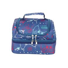 Living & Co Double Decker Lunch Gamer All Over Print Blue