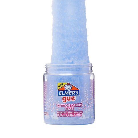 Elmer's Gue Premade Slime Cotton Candy Fizz Jar