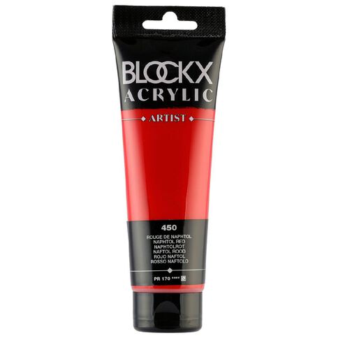 BLOCKX Acrylic Tube Naphtol red 120ml