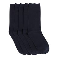 H&H Kids' Plain Crew Socks 5 Pack